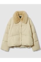 【アルアバイル/allureville】のファーカラーショートダウンコート ライトベージュ|ID: prp329100004752861 ipo3291000000034376144