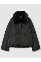 【アルアバイル/allureville】のファーカラーショートダウンコート ブラック|ID: prp329100004752861 ipo3291000000034376145