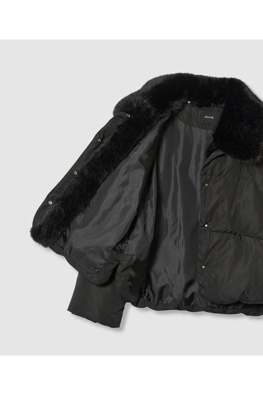 【アルアバイル/allureville】のファーカラーショートダウンコート 人気、トレンドファッション・服の通販 founy(ファニー) 　ファッション　Fashion　レディースファッション　Fashion for Women　アウター　Coat / Outerwear Collection　コート・ロングコート・ピーコート　Long Coats, Peacoats & More　ダウンジャケット・軽量ダウン　Warm & Lightweight Down Jackets　シンプル　Simple, Minimal　スリット　Slit, Slit Detail　ダウン　Down, Puffer　ヘムライン　Hemline, Bottom Cut　ボトム　Bottoms, Lower Wear　冬　Winter / This Winter　other-7|ID: prp329100004752861 ipo3291000000034376152