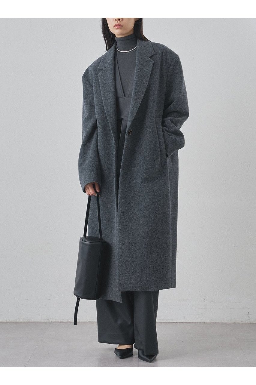【ウィムガゼット/Whim Gazette】のウールパイルロングチェスターコート インテリア・キッズ・メンズ・レディースファッション・服の通販 founy(ファニー)  ファッション Fashion レディースファッション Fashion for Women アウター Coat / Outerwear Collection コート・ロングコート・ピーコート Long Coats, Peacoats & More チェスターコート・ロング丈アウター Chester Coats / Chesterfield Long Coats クラシック Classic, Timeless Style スタイリッシュ Stylish, Fashionable チェスターコート Chester Coat, Long Coat バランス Balance, Style Balance ロング Long, Long-Length 新作・新入荷 New Arrivals / New In グレー|ID: prp329100004752863 ipo3291000000034376159
