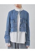 【ウィムガゼット/Whim Gazette】のデニムクルージャケット ブルー|ID:prp329100004752865