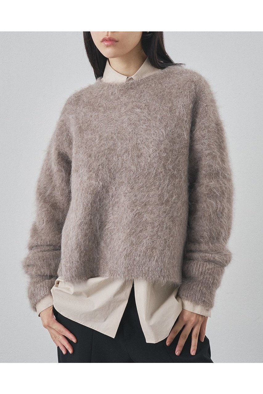 【ウィムガゼット/Whim Gazette】のスーリーアルパカC/N プルオーバー インテリア・キッズ・メンズ・レディースファッション・服の通販 founy(ファニー) 　ファッション　Fashion　レディースファッション　Fashion for Women　トップス・カットソー　Cut & Sew Tops　ニット　Knit Tops & Sweaters　カジュアルプルオーバー・ニットトップス　Pullovers & Knit Tops / Casual Pullovers　なめらか　Smooth, Silky Texture　バランス　Balance, Style Balance　リラックス　Relax, Relaxed Fit　ワイド　Wide, Wide Fit　エレガント 上品　Elegant　新作・新入荷　New Arrivals / New In　モカ|ID: prp329100004752868 ipo3291000000034376203