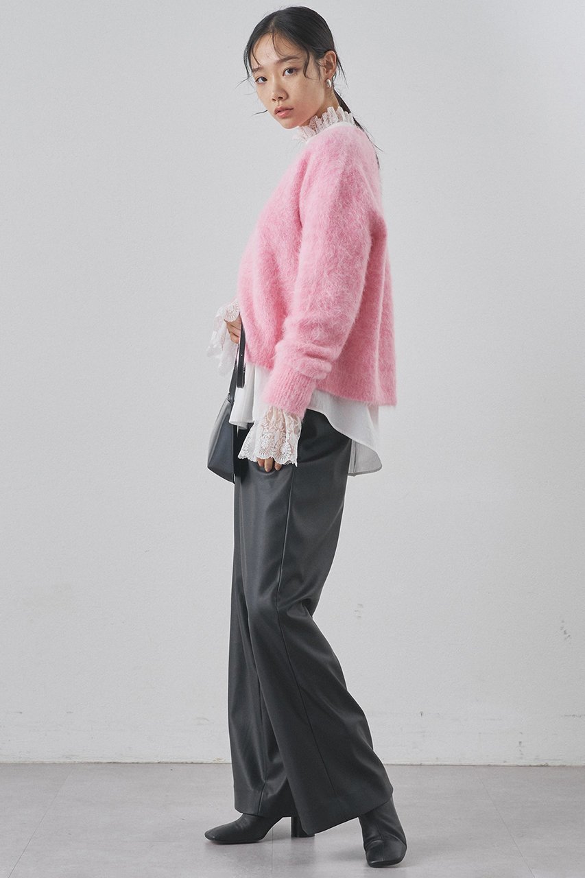 【ウィムガゼット/Whim Gazette】のスーリーアルパカC/N プルオーバー 人気、トレンドファッション・服の通販 founy(ファニー) 　ファッション　Fashion　レディースファッション　Fashion for Women　トップス・カットソー　Cut & Sew Tops　ニット　Knit Tops & Sweaters　カジュアルプルオーバー・ニットトップス　Pullovers & Knit Tops / Casual Pullovers　なめらか　Smooth, Silky Texture　バランス　Balance, Style Balance　リラックス　Relax, Relaxed Fit　ワイド　Wide, Wide Fit　エレガント 上品　Elegant　新作・新入荷　New Arrivals / New In　other-5|ID: prp329100004752868 ipo3291000000034376210