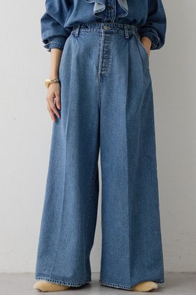 【ウィムガゼット/Whim Gazette】 ワイドデニムイージーパンツ人気、トレンドファッション・服の通販 founy(ファニー) ファッション Fashion レディースファッション Fashion for Women パンツ Pants & Trousers おすすめ Recommended / Our Picks アンティーク Antique-Inspired セットアップ Set-Up, Coordinated Outfit デニム Denim, Jeans Material フロント Front, Front Design ヴィンテージ Vintage Style エレガント 上品 Elegant 新作・新入荷 New Arrivals / New In |ID:prp329100004752871