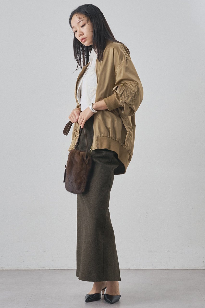 【ウィムガゼット/Whim Gazette】のメルトンスリットスカート 人気、トレンドファッション・服の通販 founy(ファニー)  ファッション Fashion レディースファッション Fashion for Women スカート Skirts ロングスカート Long Skirts / Maxi & Midi Skirts ストレート Straight, Straight Cut スリット Slit, Slit Detail マニッシュ Mannish, Boyish メルトン Melton, Heavy Wool ロング Long, Long-Length 新作・新入荷 New Arrivals / New In other-3|ID: prp329100004752873 ipo3291000000034376252