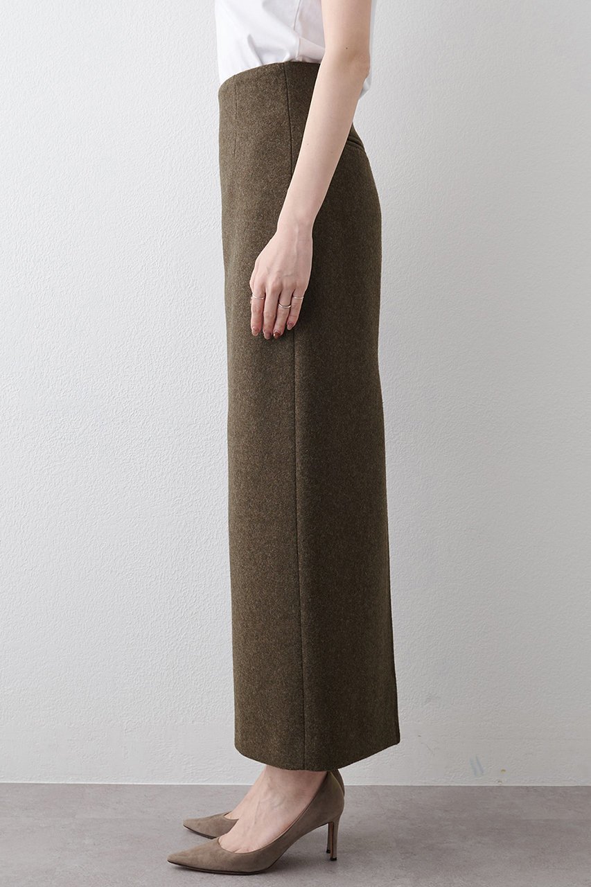 【ウィムガゼット/Whim Gazette】のメルトンスリットスカート 人気、トレンドファッション・服の通販 founy(ファニー)  ファッション Fashion レディースファッション Fashion for Women スカート Skirts ロングスカート Long Skirts / Maxi & Midi Skirts ストレート Straight, Straight Cut スリット Slit, Slit Detail マニッシュ Mannish, Boyish メルトン Melton, Heavy Wool ロング Long, Long-Length 新作・新入荷 New Arrivals / New In other-7|ID: prp329100004752873 ipo3291000000034376256