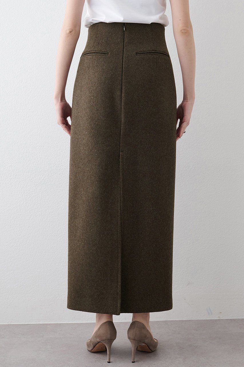 【ウィムガゼット/Whim Gazette】のメルトンスリットスカート 人気、トレンドファッション・服の通販 founy(ファニー)  ファッション Fashion レディースファッション Fashion for Women スカート Skirts ロングスカート Long Skirts / Maxi & Midi Skirts ストレート Straight, Straight Cut スリット Slit, Slit Detail マニッシュ Mannish, Boyish メルトン Melton, Heavy Wool ロング Long, Long-Length 新作・新入荷 New Arrivals / New In other-8|ID: prp329100004752873 ipo3291000000034376259
