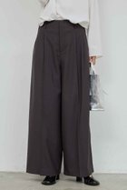 【ガリャルダガランテ/GALLARDAGALANTE】のベルトレスタックワイドパンツ 人気、トレンドファッション・服の通販 founy(ファニー) ファッション Fashion レディースファッション Fashion for Women パンツ Pants & Trousers ベルト&ウエストマーク Belts & Waist Accessories おすすめ Recommended / Our Picks スタイリッシュ Stylish, Fashionable ポケット Pocket, Pocket Detail ワイド Wide, Wide Fit ビジネス 仕事 通勤 Business / Work / Commuting 新作・新入荷 New Arrivals / New In thumbnail チャコールグレー|ID: prp329100004752877 ipo3291000000034376277