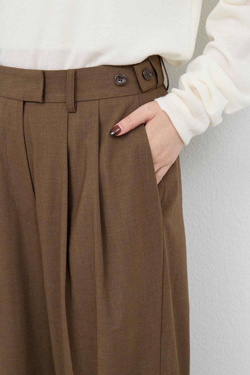 【ガリャルダガランテ/GALLARDAGALANTE】のベルトレスタックワイドパンツ 人気、トレンドファッション・服の通販 founy(ファニー) 　ファッション　Fashion　レディースファッション　Fashion for Women　パンツ　Pants & Trousers　ベルト&ウエストマーク　Belts & Waist Accessories　おすすめ　Recommended / Our Picks　スタイリッシュ　Stylish, Fashionable　ポケット　Pocket, Pocket Detail　ワイド　Wide, Wide Fit　ビジネス 仕事 通勤　Business / Work / Commuting　再入荷　Restock / Back in Stock　other-8|ID: prp329100004752877 ipo3291000000035538114