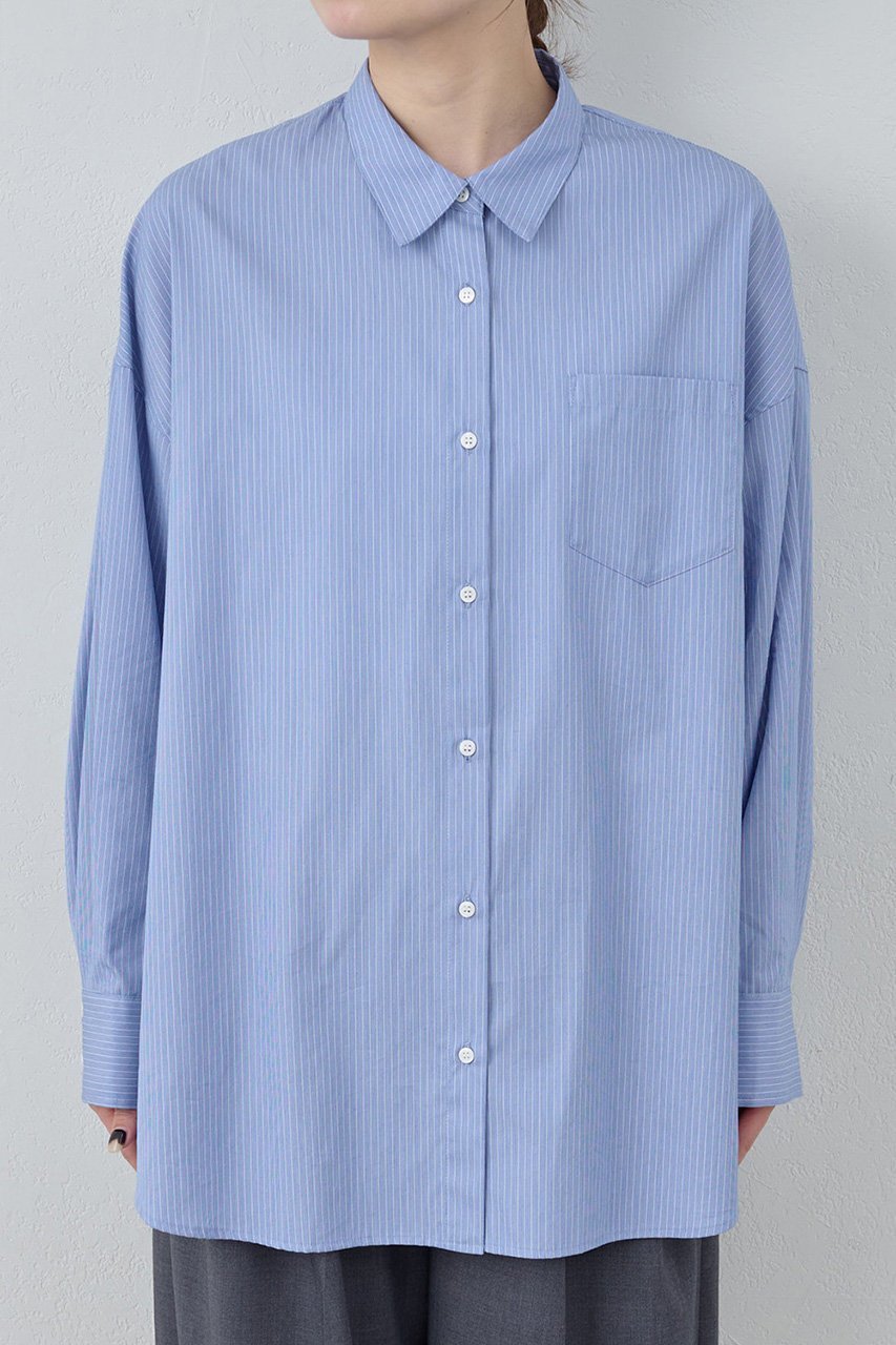 【ガリャルダガランテ/GALLARDAGALANTE】のオーバーシャツ 人気、トレンドファッション・服の通販 founy(ファニー)  ファッション Fashion レディースファッション Fashion for Women トップス・カットソー Cut & Sew Tops シャツ・ブラウス・オフィスカジュアル Elegant Blouses & Button-Ups おすすめ Recommended / Our Picks シンプル Simple, Minimal ストライプ Stripe, Striped Pattern スリーブ Sleeve, Long Sleeve / Short Sleeve ロング Long, Long-Length 新作・新入荷 New Arrivals / New In 羽織 Haori, Light Jacket other-8|ID: prp329100004752879 ipo3291000000034376305