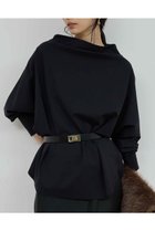 【ガリャルダガランテ/GALLARDAGALANTE】のドレープボトルポンチ 人気、トレンドファッション・服の通販 founy(ファニー) ファッション Fashion レディースファッション Fashion for Women トップス・カットソー Cut & Sew Tops シャツ・ブラウス・オフィスカジュアル Elegant Blouses & Button-Ups ロングTシャツ・Tシャツ Longline T-Shirts & Tees カットソー・ベーシックTシャツ Cut-and-Sewn Tops / Stretch Tees & Basics なめらか Smooth, Silky Texture エレガント 上品 Elegant スリーブ Sleeve, Long Sleeve / Short Sleeve ドレープ Drape, Draping Fabric ロング Long, Long-Length 新作・新入荷 New Arrivals / New In thumbnail ブラック|ID: prp329100004752880 ipo3291000000034376309