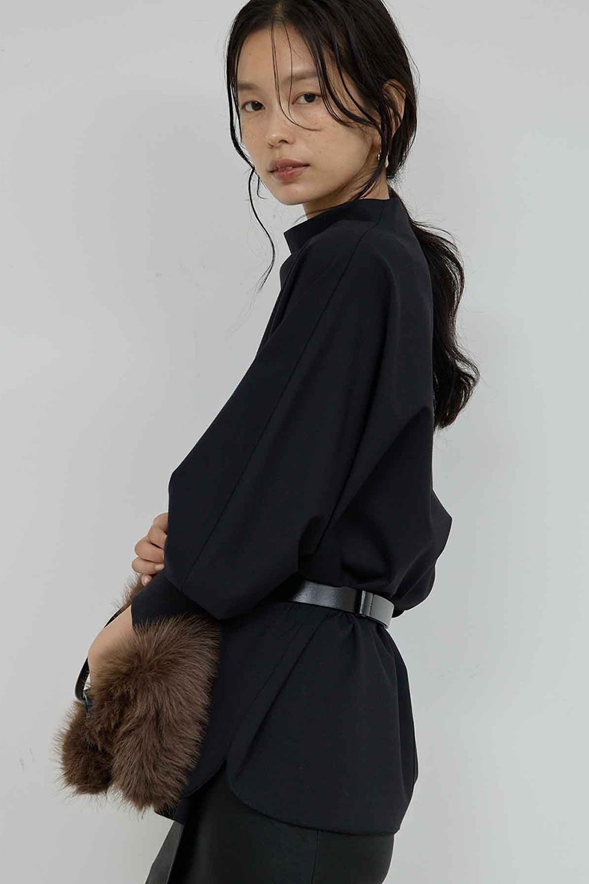 【ガリャルダガランテ/GALLARDAGALANTE】のドレープボトルポンチ 人気、トレンドファッション・服の通販 founy(ファニー) 　ファッション　Fashion　レディースファッション　Fashion for Women　トップス・カットソー　Cut & Sew Tops　シャツ・ブラウス・オフィスカジュアル　Elegant Blouses & Button-Ups　ロングTシャツ・Tシャツ　Longline T-Shirts & Tees　カットソー・ベーシックTシャツ　Cut-and-Sewn Tops / Stretch Tees & Basics　なめらか　Smooth, Silky Texture　エレガント 上品　Elegant　スリーブ　Sleeve, Long Sleeve / Short Sleeve　ドレープ　Drape, Draping Fabric　ロング　Long, Long-Length　other-5|ID: prp329100004752880 ipo3291000000035385930