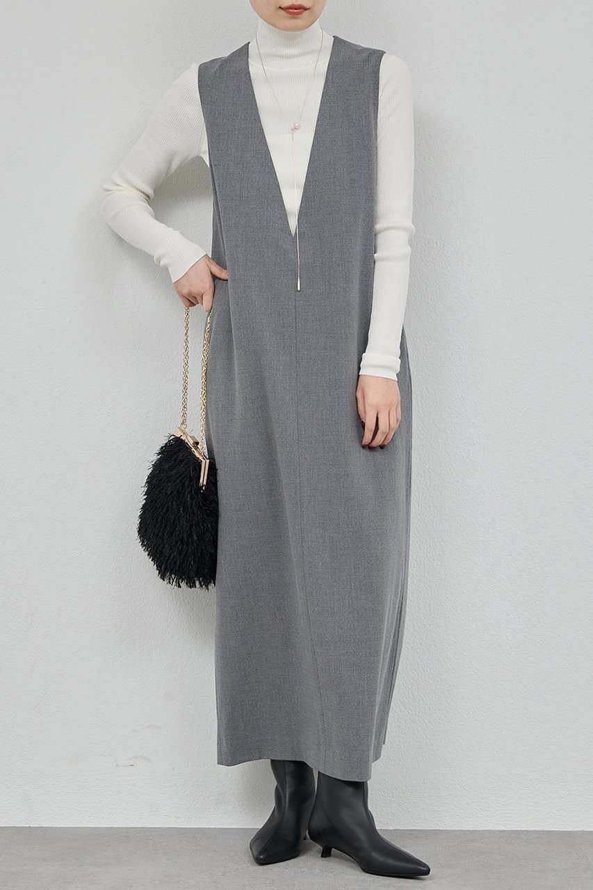 【ガリャルダガランテ/GALLARDAGALANTE】のディープVジャンスカ インテリア・キッズ・メンズ・レディースファッション・服の通販 founy(ファニー) ファッション Fashion レディースファッション Fashion for Women ワンピース Dresses チュニック Tunic Tops & Dresses おすすめ Recommended / Our Picks インナー Innerwear オケージョン Occasion Wear シンプル Simple, Minimal スマート Smart, Elegant チュニック Tunic, Long Top グレー|ID: prp329100004752881 ipo3291000000036155527