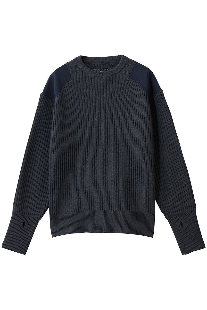 【フェニックス/Phenix / MEN】の【MEN】SWEATER TYPE P-001 インテリア・キッズ・メンズ・レディースファッション・服の通販 founy(ファウニー) 　ファッション　Fashion　メンズファッション　Fashion for Men　トップス・カットソー　Cut & Sew Tops　ニット・セーター / 定番トップス　Knit Tops & Sweaters　セーター　Sweater, Knitwear　パッチワーク　Patchwork, Mixed Fabric　navy|ID: prp329100004752940 ipo3291000000036802672