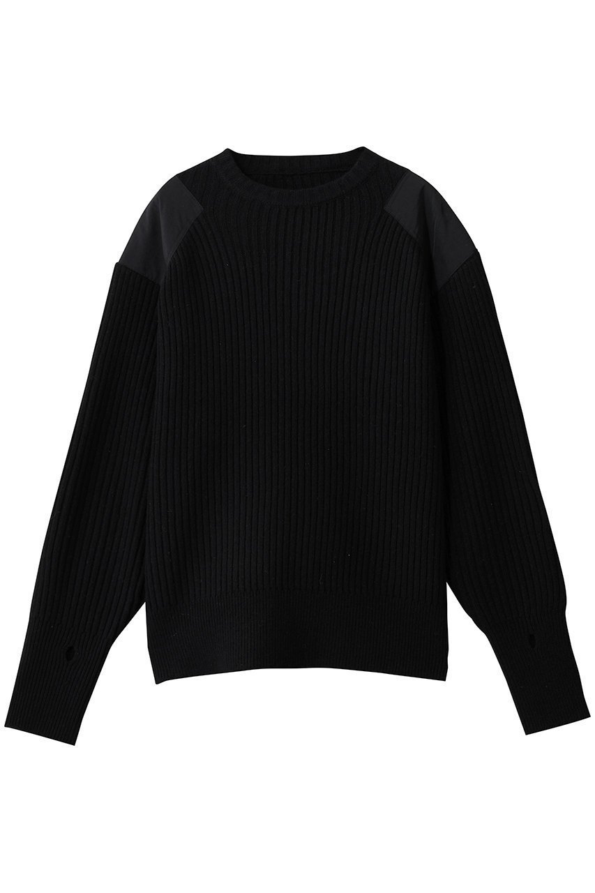 【フェニックス/Phenix / MEN】の【MEN】SWEATER TYPE P-001 インテリア・キッズ・メンズ・レディースファッション・服の通販 founy(ファウニー) 　ファッション　Fashion　メンズファッション　Fashion for Men　トップス・カットソー　Cut & Sew Tops　ニット・セーター / 定番トップス　Knit Tops & Sweaters　セーター　Sweater, Knitwear　パッチワーク　Patchwork, Mixed Fabric　black|ID: prp329100004752940 ipo3291000000036802674