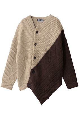 【スタニングルアー/STUNNING LURE】のDAWEI【別注】トップス 人気、トレンドファッション・服の通販 founy(ファニー) ファッション Fashion レディースファッション Fashion for Women トップス・カットソー Cut & Sew Tops ニット Knit Tops & Sweaters カジュアルプルオーバー・ニットトップス Pullovers & Knit Tops / Casual Pullovers アシンメトリー Asymmetrical Style シンプル Simple, Minimal 別注 Limited Edition, Custom Order |ID:prp329100004752944