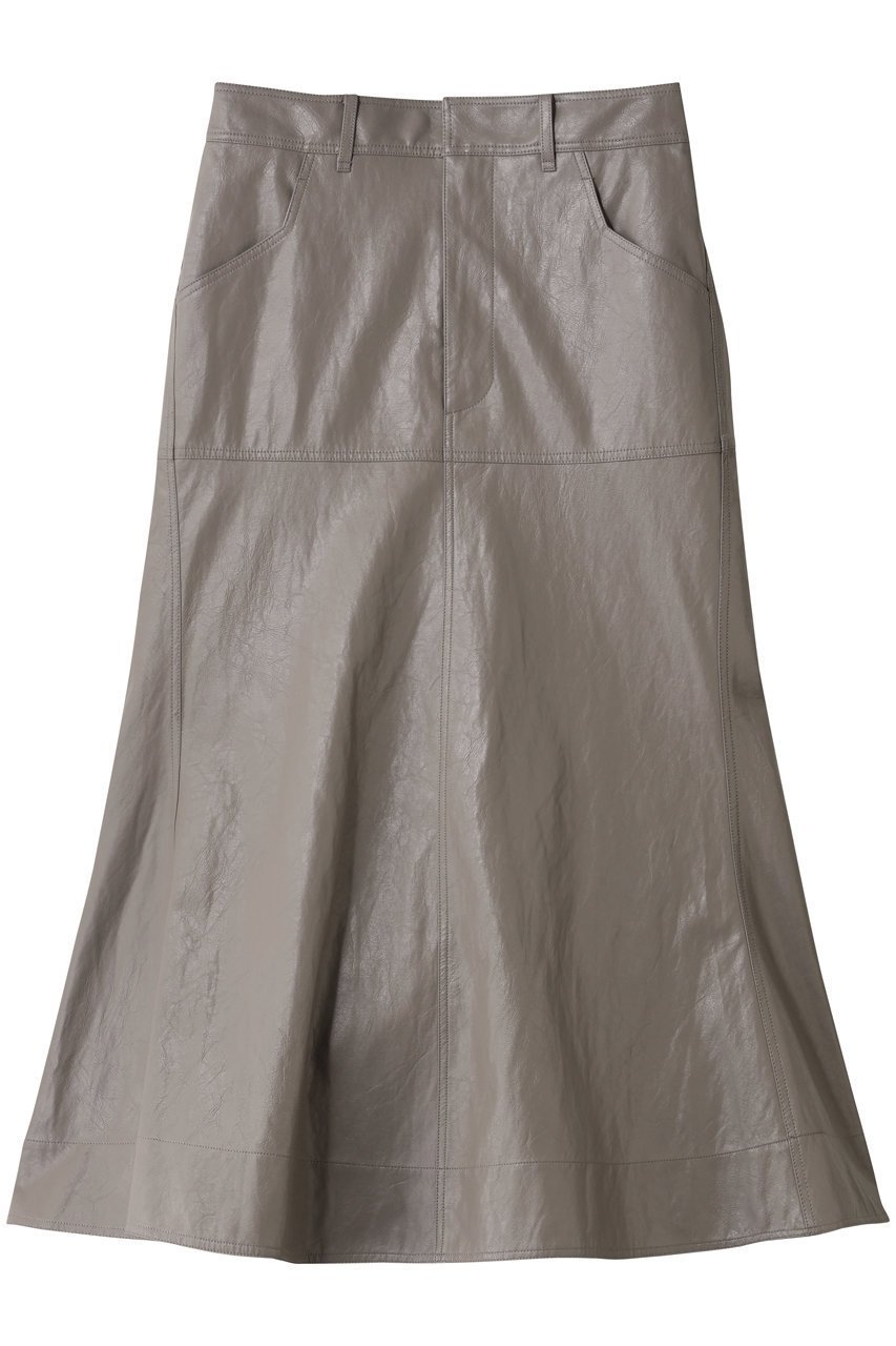 【スタニングルアー/STUNNING LURE】の【11/5 11:00販売開始】ヴィンテージライクフェイクレザースカート インテリア・キッズ・メンズ・レディースファッション・服の通販 founy(ファニー)  ファッション Fashion レディースファッション Fashion for Women スカート Skirts ロングスカート Long Skirts / Maxi & Midi Skirts スタイリッシュ Stylish, Fashionable フェイクレザー Faux Leather, PU Leather フェミニン Feminine, Girly フレア Flare, Flared ロング Long, Long-Length 新作・新入荷 New Arrivals / New In A/W・秋冬 Autumn/Winter グレーベージュ|ID: prp329100004753979 ipo3291000000034386607