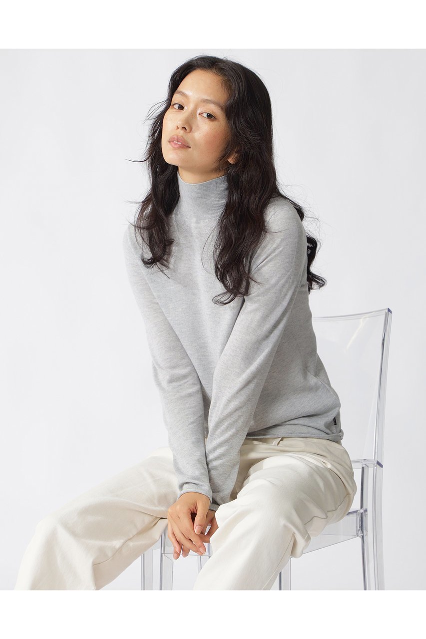 【エコアルフ/ECOALF】のFAYA ライトウール ニット / FAYA KNIT WOMAN インテリア・キッズ・メンズ・レディースファッション・服の通販 founy(ファニー) ファッション Fashion レディースファッション Fashion for Women トップス・カットソー Cut & Sew Tops ニット Knit Tops & Sweaters カジュアルプルオーバー・ニットトップス Pullovers & Knit Tops / Casual Pullovers なめらか Smooth, Silky Texture シンプル Simple, Minimal スタイリッシュ Stylish, Fashionable ハイネック High Neck, Mock Neck ライトグレー|ID: prp329100004753983 ipo3291000000036243881