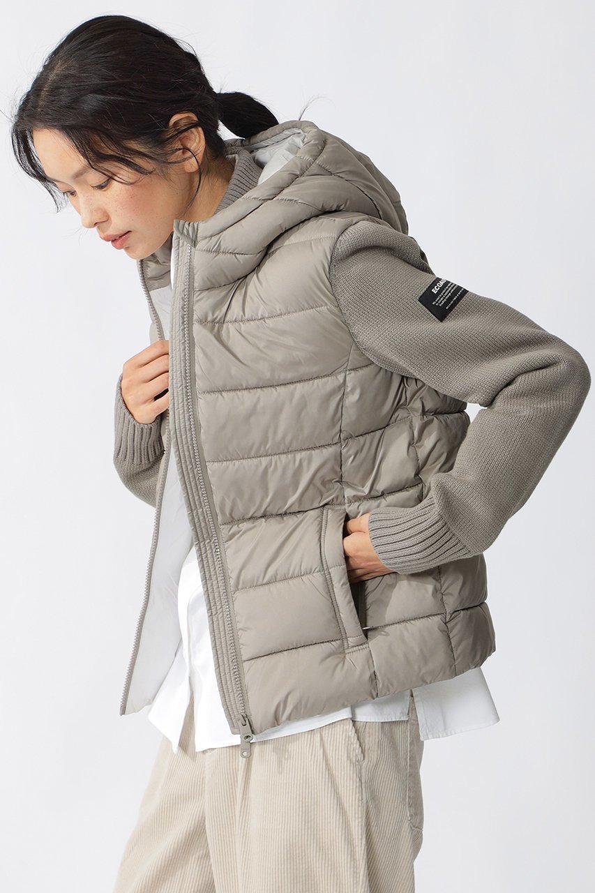 【エコアルフ/ECOALF】のDENALI ニットコンビ アウター / DENALI KNIT WOMAN インテリア・キッズ・メンズ・レディースファッション・服の通販 founy(ファニー) ファッション Fashion レディースファッション Fashion for Women アウター Coat / Outerwear Collection レディースジャケット・軽アウター Jackets ブルゾンジャケット・スポーティアウター Blouson Jackets インナー Innerwear コンビ Combo, Combination Style ジップ Zip, Zipper ジャケット Jacket, Outerwear フィット Fit, Slim Fit ブルゾン Blouson, Bomber Jacket ブロッキング Color Blocking, Panel Design ポケット Pocket, Pocket Detail ベージュ|ID: prp329100004753984 ipo3291000000036243890