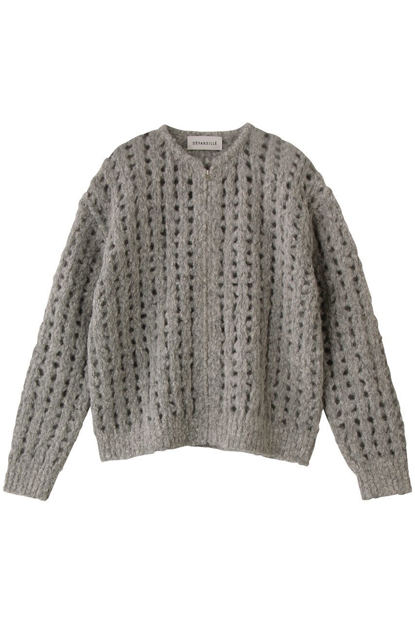 【デパリエ/DEPAREILLE】のアルパカジップカーディガン 人気、トレンドファッション・服の通販 founy(ファニー)  ファッション Fashion レディースファッション Fashion for Women トップス・カットソー Cut & Sew Tops ニット Knit Tops & Sweaters カーディガン・羽織り Layered Style Cardigans インナー Innerwear ウォーム Warm Fabric カーディガン Cardigan, Knitwear シアー Sheer, See-Through ジップ Zip, Zipper スリーブ Sleeve, Long Sleeve / Short Sleeve フロント Front, Front Design ロング Long, Long-Length 新作・新入荷 New Arrivals / New In  other-1|ID: prp329100004753986 ipo3291000000034386645
