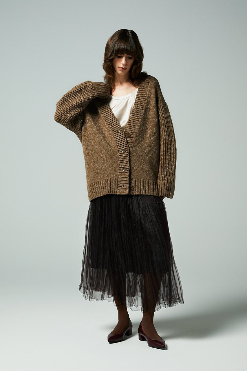 【オーヴィル/EAUVIRE】のリリヤーンラメカーディガン 人気、トレンドファッション・服の通販 founy(ファニー) 　ファッション　Fashion　レディースファッション　Fashion for Women　トップス・カットソー　Cut & Sew Tops　ニット　Knit Tops & Sweaters　カーディガン・羽織り　Layered Style Cardigans　イタリア　Italy　エレガント 上品　Elegant　カーディガン　Cardigan, Knitwear　シルク　Silk, 100% Silk　ストレッチ　Stretch, Stretchy Fabric　other-7|ID: prp329100004753994 ipo3291000000036243906