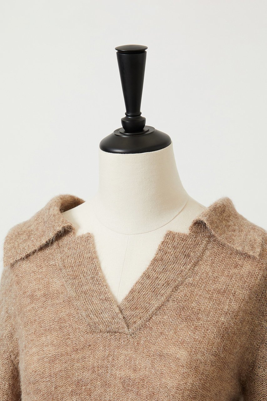 【オーヴィル/EAUVIRE】のポロヘンリープルオーバー 人気、トレンドファッション・服の通販 founy(ファニー)  ファッション Fashion レディースファッション Fashion for Women トップス・カットソー Cut & Sew Tops ニット Knit Tops & Sweaters カジュアルプルオーバー・ニットトップス Pullovers & Knit Tops / Casual Pullovers エレガント 上品 Elegant コンパクト Compact, Small Size シルク Silk, 100% Silk ドレープ Drape, Draping Fabric バランス Balance, Style Balance ボトム Bottoms, Lower Wear 新作・新入荷 New Arrivals / New In other-4|ID: prp329100004753996 ipo3291000000034386730