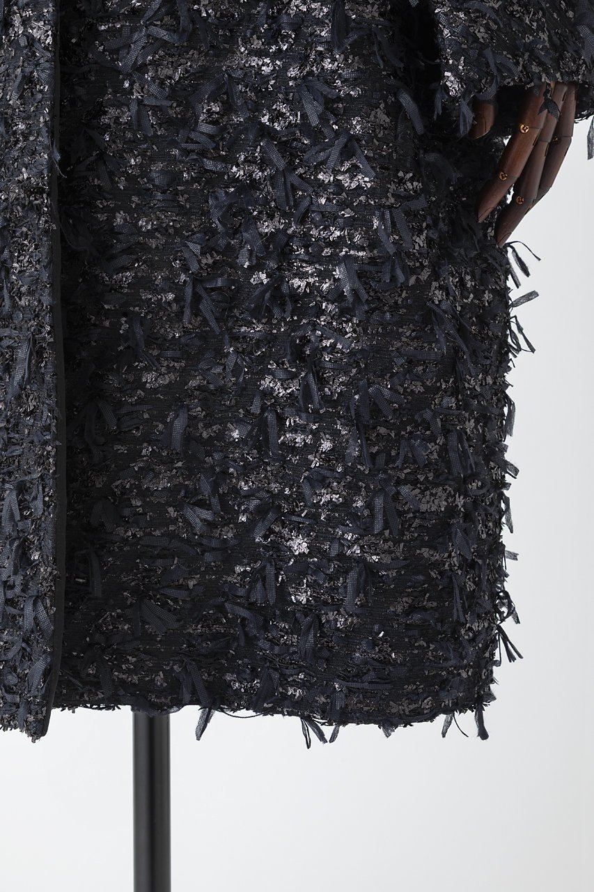 【オーヴィル/EAUVIRE】のリボンツイードコート 人気、トレンドファッション・服の通販 founy(ファニー) 　ファッション　Fashion　レディースファッション　Fashion for Women　アウター　Coat / Outerwear Collection　コート・ロングコート・ピーコート　Long Coats, Peacoats & More　スペシャル　Special, Limited Edition　ツイード　Twill, Twill Weave　フランス　France, French　ラグジュアリー　Luxury, Elegant　ロング　Long, Long-Length　other-6|ID: prp329100004754033 ipo3291000000035862220