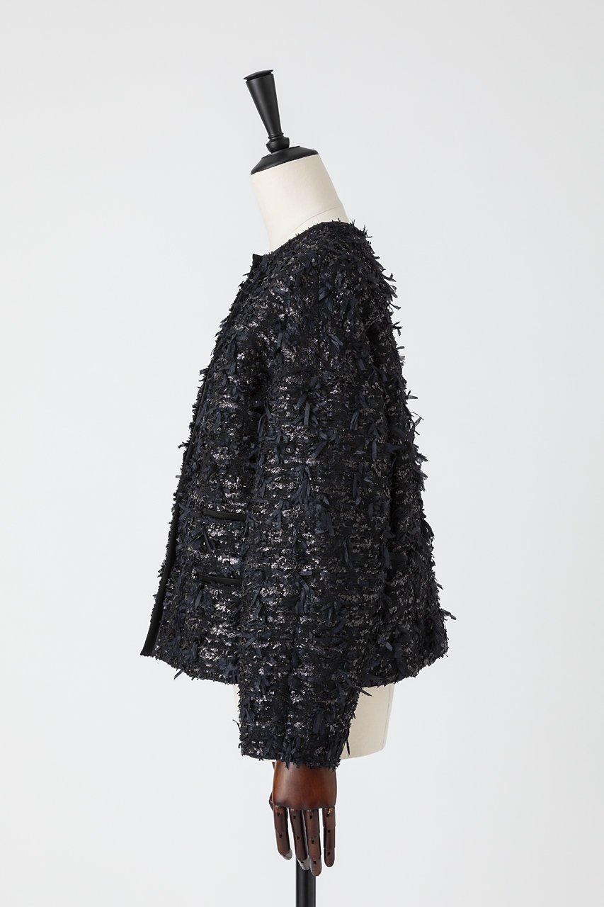 【オーヴィル/EAUVIRE】のリボンツイードジャケット 人気、トレンドファッション・服の通販 founy(ファニー)  ファッション Fashion レディースファッション Fashion for Women アウター Coat / Outerwear Collection レディースジャケット・軽アウター Jackets 2025年 2025 2025-2026秋冬・A/W Autumn/Winter 2025–26 AW25–26 おすすめ Recommended / Our Picks サテン Satin, Glossy Fabric シルク Silk, 100% Silk ジャケット Jacket, Outerwear スペシャル Special, Limited Edition ツイード Twill, Twill Weave デニム Denim, Jeans Material バランス Balance, Style Balance フランス France, French フロント Front, Front Design ポケット Pocket, Pocket Detail エレガント 上品 Elegant 今季 This Season, Current Season A/W・秋冬 Autumn/Winter other-2|ID: prp329100004754034 ipo3291000000034387203