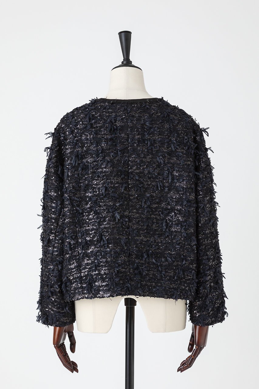 【オーヴィル/EAUVIRE】のリボンツイードジャケット 人気、トレンドファッション・服の通販 founy(ファニー)  ファッション Fashion レディースファッション Fashion for Women アウター Coat / Outerwear Collection レディースジャケット・軽アウター Jackets 2025年 2025 2025-2026秋冬・A/W Autumn/Winter 2025–26 AW25–26 おすすめ Recommended / Our Picks サテン Satin, Glossy Fabric シルク Silk, 100% Silk ジャケット Jacket, Outerwear スペシャル Special, Limited Edition ツイード Twill, Twill Weave デニム Denim, Jeans Material バランス Balance, Style Balance フランス France, French フロント Front, Front Design ポケット Pocket, Pocket Detail エレガント 上品 Elegant 今季 This Season, Current Season A/W・秋冬 Autumn/Winter other-3|ID: prp329100004754034 ipo3291000000034387204