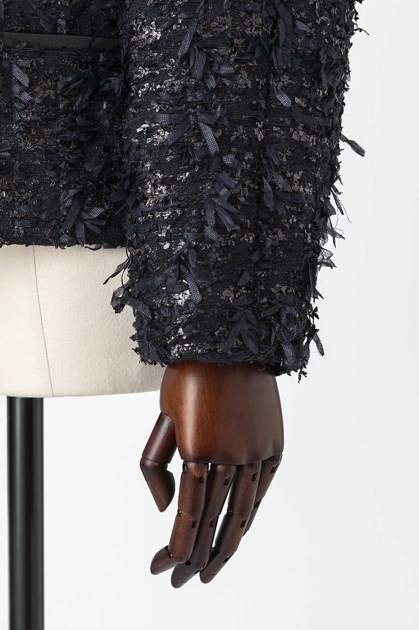 【オーヴィル/EAUVIRE】のリボンツイードジャケット 人気、トレンドファッション・服の通販 founy(ファニー)  ファッション Fashion レディースファッション Fashion for Women アウター Coat / Outerwear Collection レディースジャケット・軽アウター Jackets 2025年 2025 2025-2026秋冬・A/W Autumn/Winter 2025–26 AW25–26 おすすめ Recommended / Our Picks サテン Satin, Glossy Fabric シルク Silk, 100% Silk ジャケット Jacket, Outerwear スペシャル Special, Limited Edition ツイード Twill, Twill Weave デニム Denim, Jeans Material バランス Balance, Style Balance フランス France, French フロント Front, Front Design ポケット Pocket, Pocket Detail エレガント 上品 Elegant 今季 This Season, Current Season A/W・秋冬 Autumn/Winter other-5|ID: prp329100004754034 ipo3291000000034387206