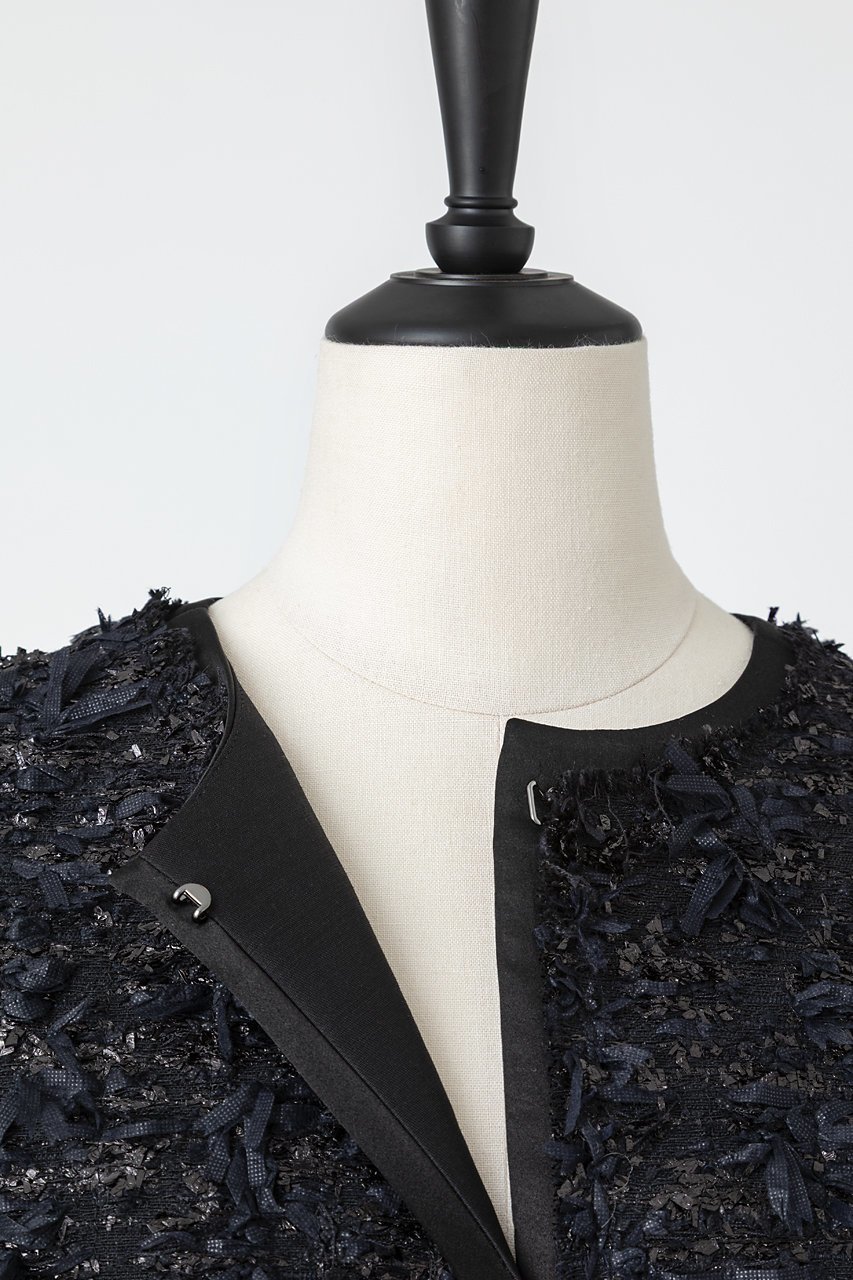 【オーヴィル/EAUVIRE】のリボンツイードジャケット 人気、トレンドファッション・服の通販 founy(ファニー)  ファッション Fashion レディースファッション Fashion for Women アウター Coat / Outerwear Collection レディースジャケット・軽アウター Jackets 2025年 2025 2025-2026秋冬・A/W Autumn/Winter 2025–26 AW25–26 おすすめ Recommended / Our Picks サテン Satin, Glossy Fabric シルク Silk, 100% Silk ジャケット Jacket, Outerwear スペシャル Special, Limited Edition ツイード Twill, Twill Weave デニム Denim, Jeans Material バランス Balance, Style Balance フランス France, French フロント Front, Front Design ポケット Pocket, Pocket Detail エレガント 上品 Elegant 今季 This Season, Current Season A/W・秋冬 Autumn/Winter other-7|ID: prp329100004754034 ipo3291000000034387208