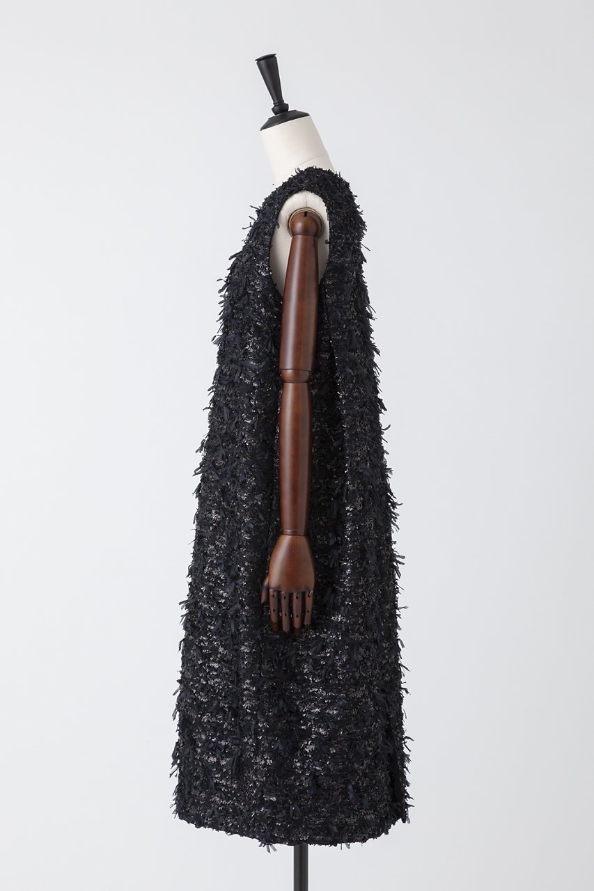 【オーヴィル/EAUVIRE】のリボンツイードワンピース 人気、トレンドファッション・服の通販 founy(ファニー)  ファッション Fashion レディースファッション Fashion for Women ワンピース Dresses チュニック Tunic Tops & Dresses 2025年 2025 2025-2026秋冬・A/W Autumn/Winter 2025–26 AW25–26 おすすめ Recommended / Our Picks スペシャル Special, Limited Edition チュニック Tunic, Long Top ツイード Twill, Twill Weave ノースリーブ Sleeveless, No-Sleeve フランス France, French エレガント 上品 Elegant A/W・秋冬 Autumn/Winter other-2|ID: prp329100004754035 ipo3291000000034387212