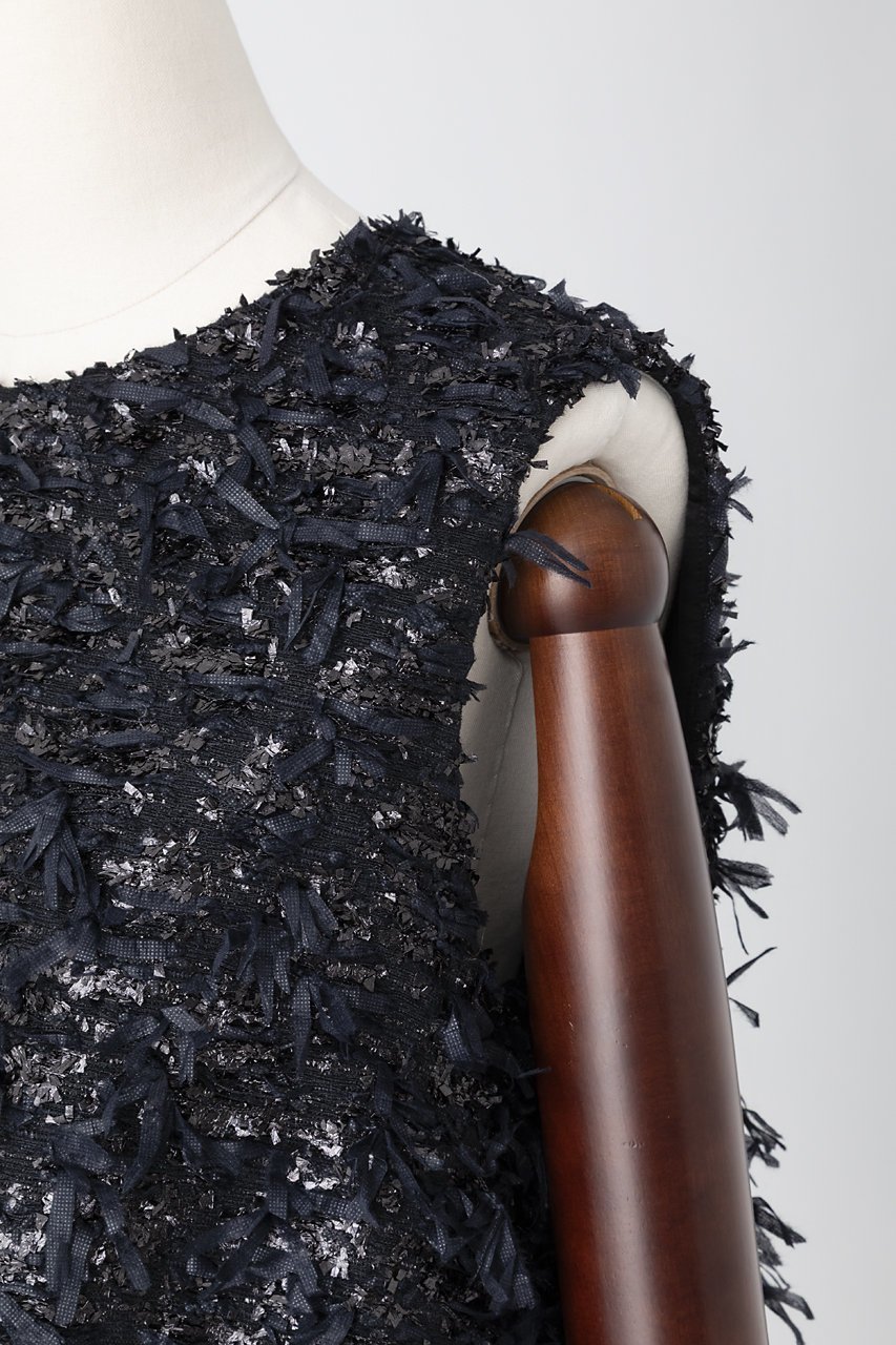 【オーヴィル/EAUVIRE】のリボンツイードワンピース 人気、トレンドファッション・服の通販 founy(ファニー)  ファッション Fashion レディースファッション Fashion for Women ワンピース Dresses チュニック Tunic Tops & Dresses 2025年 2025 2025-2026秋冬・A/W Autumn/Winter 2025–26 AW25–26 おすすめ Recommended / Our Picks スペシャル Special, Limited Edition チュニック Tunic, Long Top ツイード Twill, Twill Weave ノースリーブ Sleeveless, No-Sleeve フランス France, French エレガント 上品 Elegant A/W・秋冬 Autumn/Winter other-5|ID: prp329100004754035 ipo3291000000034387215