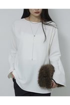 【ガリャルダガランテ/GALLARDAGALANTE】のジョーゼットベルスリーブブラウス オフホワイト|ID:prp329100004755341