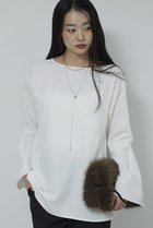 【ガリャルダガランテ/GALLARDAGALANTE】のジョーゼットベルスリーブブラウス オフホワイト|ID: prp329100004755341 ipo3291000000035835956