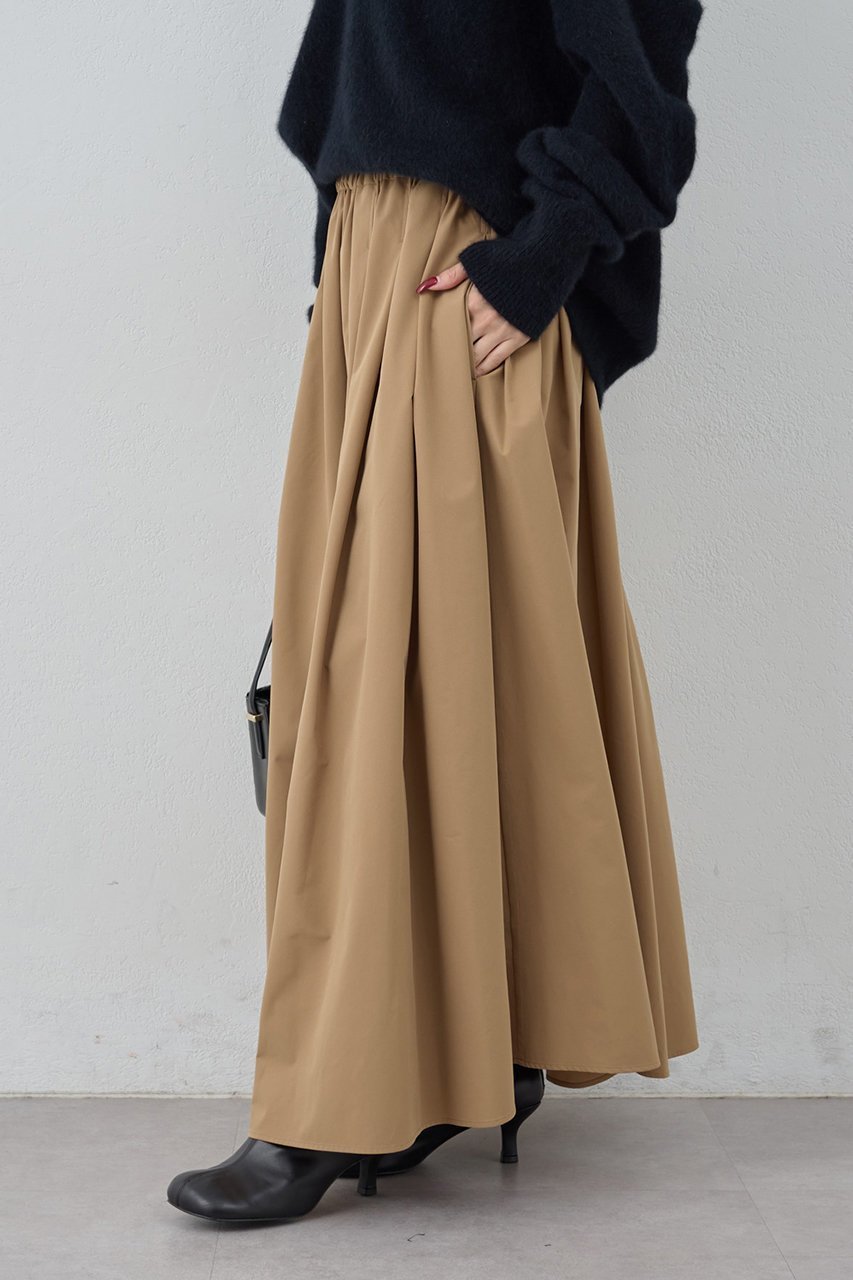 【ガリャルダガランテ/GALLARDAGALANTE】のタフタフレアスカート 人気、トレンドファッション・服の通販 founy(ファニー) 　ファッション　Fashion　レディースファッション　Fashion for Women　スカート　Skirts　Aライン・フレアスカート　A-Line & Flared Skirts　ロングスカート　Long Skirts / Maxi & Midi Skirts　ギャザー　Gathered, Ruffled　シンプル　Simple, Minimal　タフタ　Taffeta, Structured Fabric　フレア　Flare, Flared　ロング　Long, Long-Length　エレガント 上品　Elegant　新作・新入荷　New Arrivals / New In　other-5|ID: prp329100004755342 ipo3291000000034396733