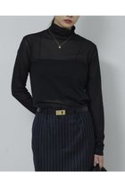 【ガリャルダガランテ/GALLARDAGALANTE】のチュールタートルカットソー ブラック|ID:prp329100004755344