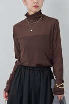 【ガリャルダガランテ/GALLARDAGALANTE】のチュールタートルカットソー ブラウン|ID:prp329100004755344