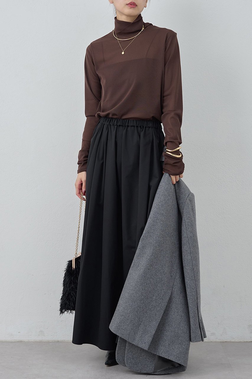 【ガリャルダガランテ/GALLARDAGALANTE】のチュールタートルカットソー 人気、トレンドファッション・服の通販 founy(ファニー)  ファッション Fashion レディースファッション Fashion for Women トップス・カットソー Cut & Sew Tops シャツ・ブラウス・オフィスカジュアル Elegant Blouses & Button-Ups ロングTシャツ・Tシャツ Longline T-Shirts & Tees カットソー・ベーシックTシャツ Cut-and-Sewn Tops / Stretch Tees & Basics おすすめ Recommended / Our Picks インナー Innerwear カットソー Cut and Sewn Top シアー Sheer, See-Through ジャケット Jacket, Outerwear スリーブ Sleeve, Long Sleeve / Short Sleeve タートル Turtleneck, Turtle Collar ロング Long, Long-Length 新作・新入荷 New Arrivals / New In other-3|ID: prp329100004755344 ipo3291000000034396752