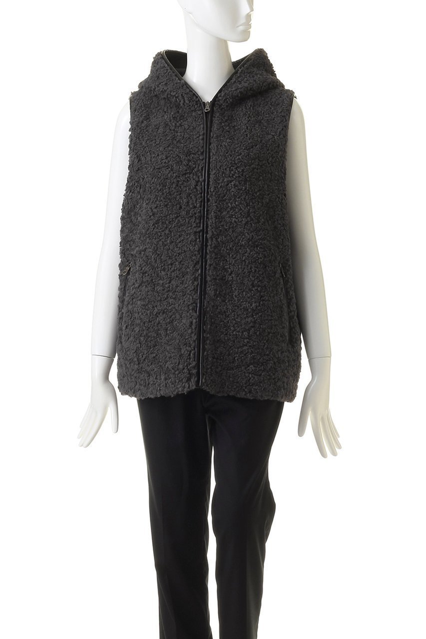 【スリー ドッツ/three dots】のボア フーディベスト 人気、トレンドファッション・服の通販 founy(ファニー) 　ファッション　Fashion　レディースファッション　Fashion for Women　アウター　Coat / Outerwear Collection　レディースジャケット・軽アウター　Jackets　ジャケット　Jacket, Outerwear　パイピング　Piping, Trim Design　フェミニン　Feminine, Girly　ベスト　Vest, Waistcoat　マニッシュ　Mannish, Boyish　再入荷　Restock / Back in Stock　夏　Summer　other-2|ID: prp329100004755345 ipo3291000000034396765