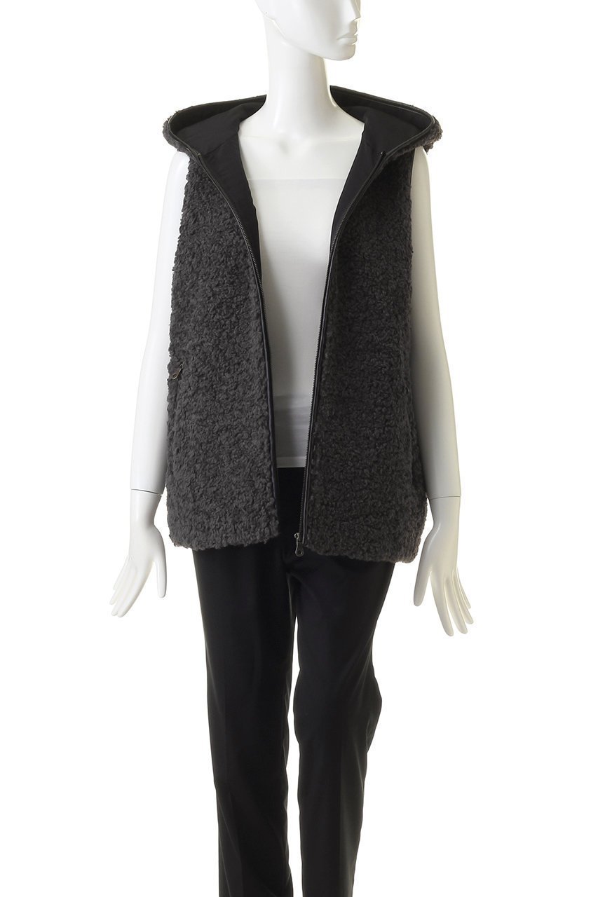 【スリー ドッツ/three dots】のボア フーディベスト 人気、トレンドファッション・服の通販 founy(ファニー) 　ファッション　Fashion　レディースファッション　Fashion for Women　アウター　Coat / Outerwear Collection　レディースジャケット・軽アウター　Jackets　ジャケット　Jacket, Outerwear　パイピング　Piping, Trim Design　フェミニン　Feminine, Girly　ベスト　Vest, Waistcoat　マニッシュ　Mannish, Boyish　再入荷　Restock / Back in Stock　夏　Summer　other-7|ID: prp329100004755345 ipo3291000000034396770