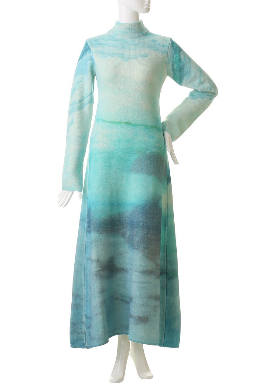 【ナゴンスタンス/nagonstans】のwinter landscape knit dress/ニットドレス 人気、トレンドファッション・服の通販 founy(ファニー) 　ファッション　Fashion　レディースファッション　Fashion for Women　トップス・カットソー　Cut & Sew Tops　ニット　Knit Tops & Sweaters　カジュアルプルオーバー・ニットトップス　Pullovers & Knit Tops / Casual Pullovers　ワンピース　Dresses　フォーマル・パーティードレス・結婚式用ドレス　Elegant & Casual Dresses　冬　Winter / This Winter　ドレス　Dress, One-Piece　ハイネック　High Neck, Mock Neck　フレア　Flare, Flared　再入荷　Restock / Back in Stock　other-2|ID: prp329100004755347 ipo3291000000034396781