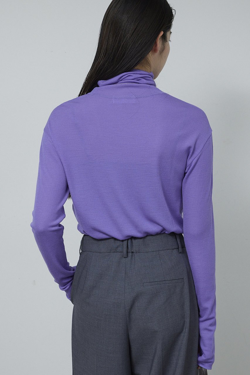 【ガリャルダガランテ/GALLARDAGALANTE】のリブタートルカットソー 人気、トレンドファッション・服の通販 founy(ファニー)  ファッション Fashion レディースファッション Fashion for Women トップス・カットソー Cut & Sew Tops シャツ・ブラウス・オフィスカジュアル Elegant Blouses & Button-Ups ロングTシャツ・Tシャツ Longline T-Shirts & Tees カットソー・ベーシックTシャツ Cut-and-Sewn Tops / Stretch Tees & Basics インナー Innerwear ジャケット Jacket, Outerwear スリーブ Sleeve, Long Sleeve / Short Sleeve ロング Long, Long-Length ワンポイント One Point, Statement Accent 定番 Standard, Basic Item 新作・新入荷 New Arrivals / New In other-8|ID: prp329100004755349 ipo3291000000034396801