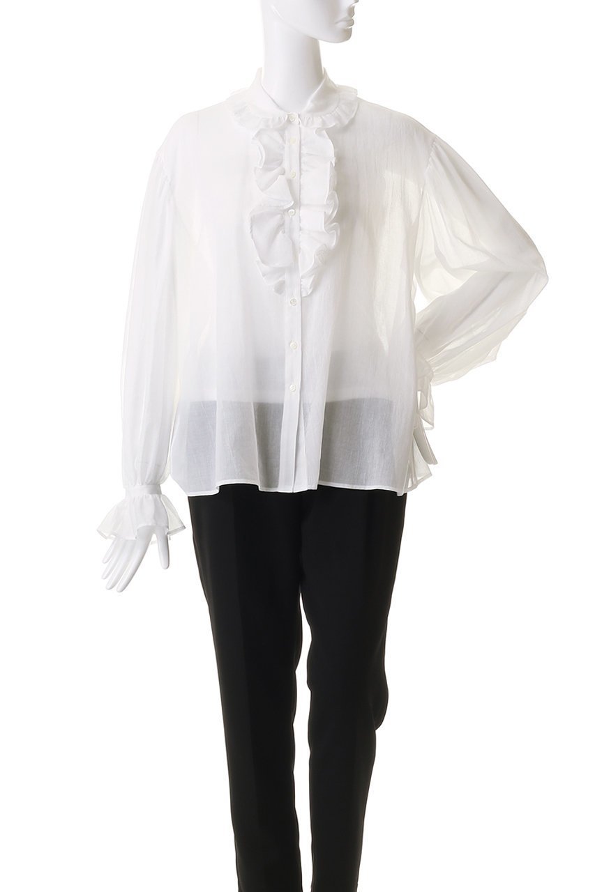 【ビリティス ディセッタン/Bilitis dix-sept ans】のラッフルフリルブラウス 人気、トレンドファッション・服の通販 founy(ファニー) 　ファッション　Fashion　レディースファッション　Fashion for Women　トップス・カットソー　Cut & Sew Tops　シャツ・ブラウス・オフィスカジュアル　Elegant Blouses & Button-Ups　オケージョン　Occasion Wear　ギャザー　Gathered, Ruffled　スリーブ　Sleeve, Long Sleeve / Short Sleeve　ロング　Long, Long-Length　エレガント 上品　Elegant　other-2|ID: prp329100004755350 ipo3291000000036072739