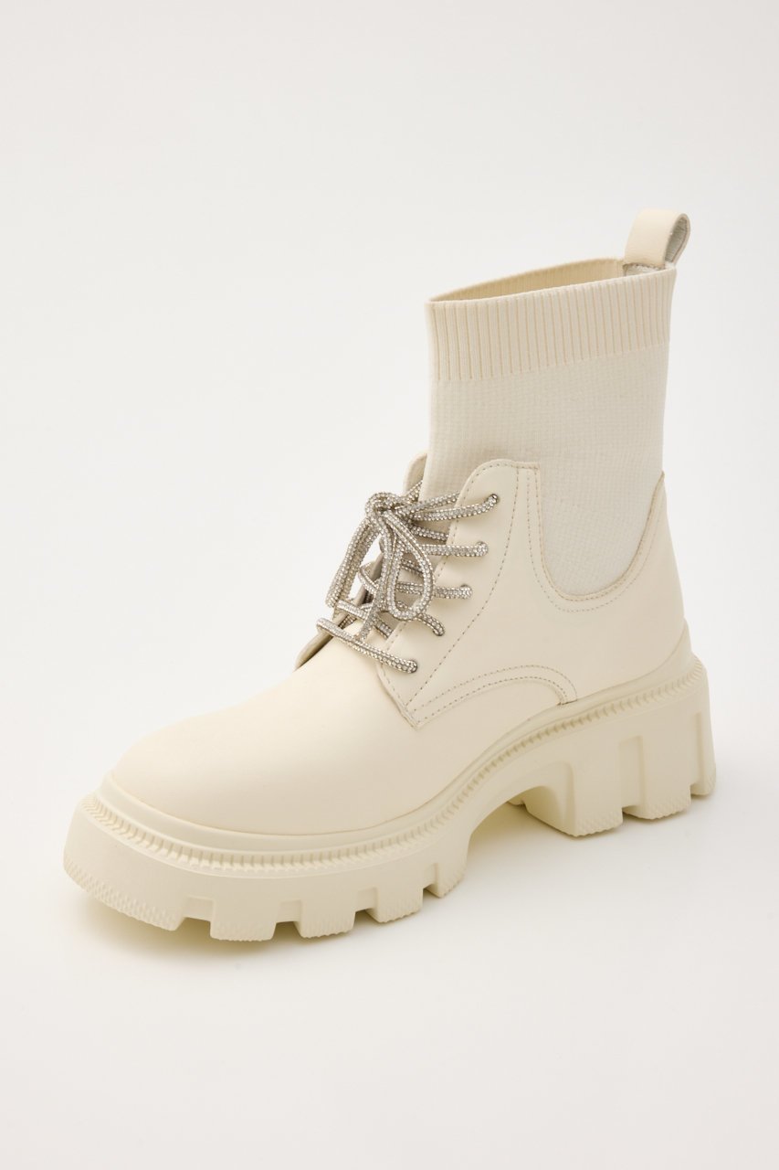 【スタッカート/STACCATO】のドルチェニットコンビライトソールブーツ 人気、トレンドファッション・服の通販 founy(ファニー) 　ファッション　Fashion　レディースファッション　Fashion for Women　ショート　Short, Short Length　ストーン　Stone, Gem-Like　スニーカー　Sneakers, Trainers　マニッシュ　Mannish, Boyish　リボン　Ribbon, Bow　レース　Lace, Lace Fabric　人気　Popular, Best Seller　定番　Standard, Basic Item　新作・新入荷　New Arrivals / New In　軽量　Lightweight, Ultra Light　other-8|ID: prp329100004755361 ipo3291000000034396923