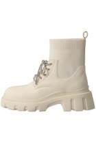 【スタッカート/STACCATO】のドルチェニットコンビライトソールブーツ ホワイト|ID: prp329100004755361 ipo3291000000035717186