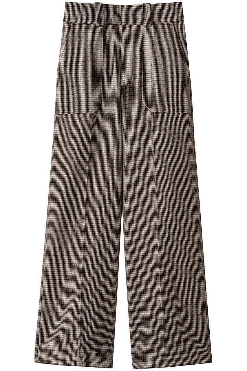 【アルアバイル/allureville】のCHIC-TWEEDベイカーパンツ インテリア・キッズ・メンズ・レディースファッション・服の通販 founy(ファニー) 　ファッション　Fashion　レディースファッション　Fashion for Women　パンツ　Pants & Trousers　クラシカル　Classical, Vintage-Inspired　ジャケット　Jacket, Outerwear　センター　Center, Center Line　タートルネック　Turtleneck, High Neck　チェック　Check, Plaid, Tartan　マニッシュ　Mannish, Boyish　リラックス　Relax, Relaxed Fit　ワイド　Wide, Wide Fit　新作・新入荷　New Arrivals / New In　ブラウン|ID: prp329100004755369 ipo3291000000034396988