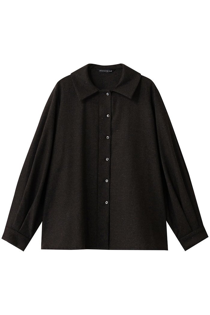 【ミズイロ インド/mizuiro ind】のwool blend ballon slv tunic shirt シャツ インテリア・キッズ・メンズ・レディースファッション・服の通販 founy(ファニー) https://founy.com/ ファッション Fashion レディースファッション Fashion for Women トップス・カットソー Cut & Sew Tops シャツ・ブラウス・オフィスカジュアル Elegant Blouses & Button-Ups スリーブ Sleeve, Long Sleeve / Short Sleeve ロング Long, Long-Length 新作・新入荷 New Arrivals / New In A/W・秋冬 Autumn/Winter 羽織 Haori, Light Jacket |ID: prp329100004755371 ipo3291000000034397000