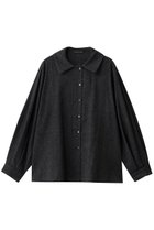 【ミズイロ インド/mizuiro ind】のwool blend ballon slv tunic shirt シャツ c.gray|ID:prp329100004755371