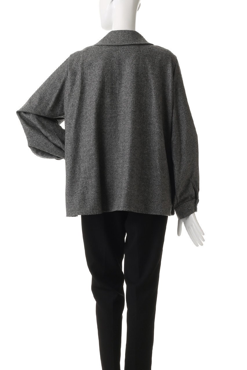 【ミズイロ インド/mizuiro ind】のwool blend ballon slv tunic shirt シャツ 人気、トレンドファッション・服の通販 founy(ファニー)  ファッション Fashion レディースファッション Fashion for Women トップス・カットソー Cut & Sew Tops シャツ・ブラウス・オフィスカジュアル Elegant Blouses & Button-Ups スリーブ Sleeve, Long Sleeve / Short Sleeve ロング Long, Long-Length 新作・新入荷 New Arrivals / New In A/W・秋冬 Autumn/Winter 羽織 Haori, Light Jacket other-4|ID: prp329100004755371 ipo3291000000034397006